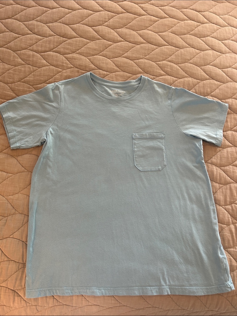 Richer Poorer Light Blue Cotton Short Sleeve T-Shirt